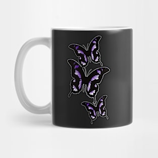 Beautiful purple and white butterfly cluster Mug